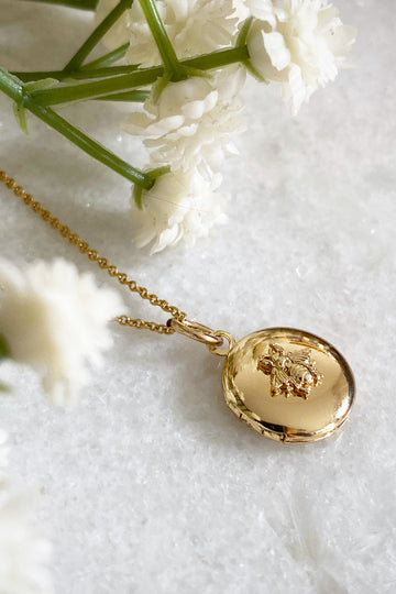 Wisteria London Gold Bee Locket Wisteria London